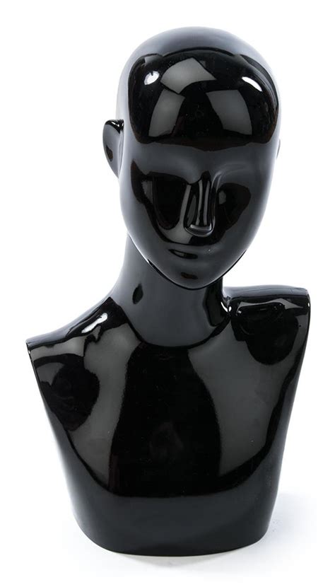 Female Mannequin Bust With Abstract Facial Features Countertop