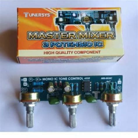 Jual KIT MASTER MIXER 3 POTENSIO IC 4558 TUNERSYS Shopee Indonesia