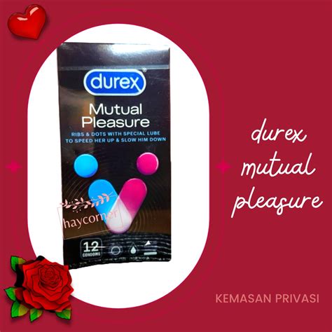 Jual Kondom Durex Mutual Pleasure Box 12 Pcs Tekstur Garis Gerigi 12s