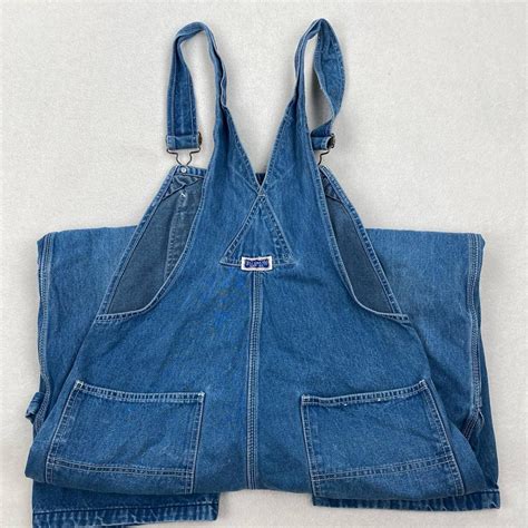 Vintage Big Smith Overalls Medium Wash Bibs Depop