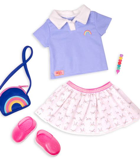 Our Generation Rainbow Academy School Uniform Outfit For 46cm Dolls