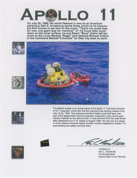 Apollo 11 Kapton Foil RR Auction