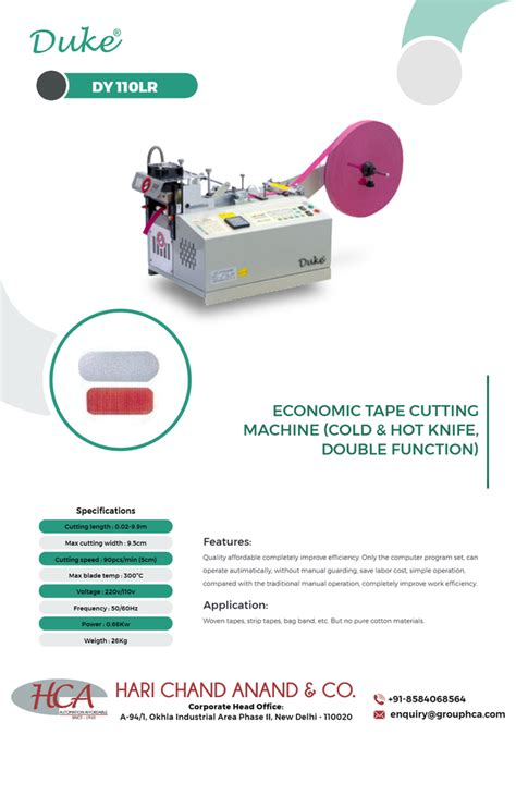 Duke Dy 110 LR At Rs 79000 Tape Cutting Machinery In New Delhi ID