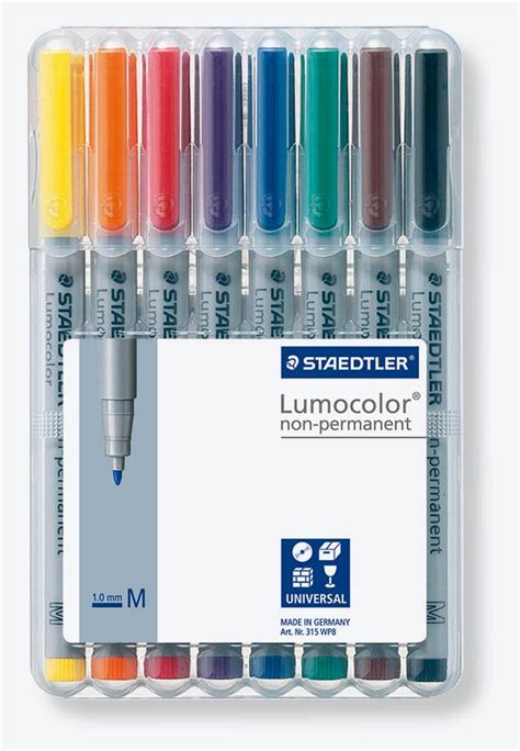 Staedtler Lumocolor Folienstifte Set Farbsortiert Non Permanent St