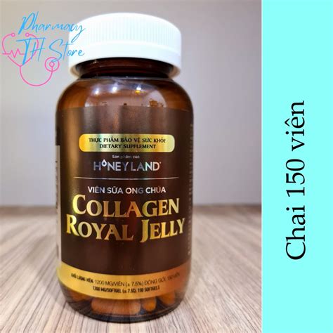 Viên uống sữa ong chúa Collagen Royal Jelly Honeyland Pharmacy TH