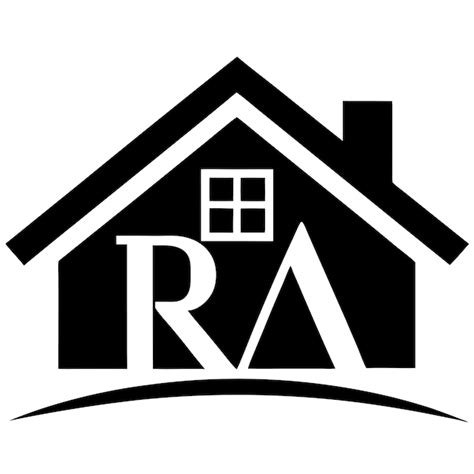 Roof Outline Logo With Initials Memorable Real Estate Branding