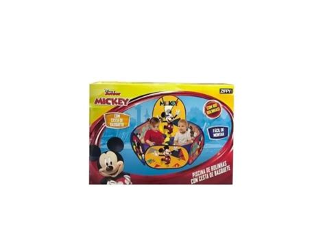 Piscina De Bolinha Infantil Cesta Original Mickey Mouse 100