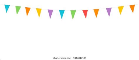 PowerPoint Template: bunting - colorful paper party flags (ikinkioihh)