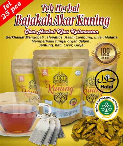 Jual Teh Celup Bajakah Akar Kuning Original Asli Kalimantan Obat Herbal