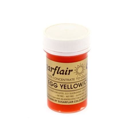 Sugarflair Egg Yellow Cream Spectral Paste Concentrate Colouring 25g