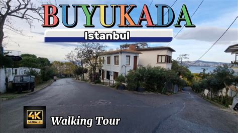 Beautiful Büyükada Princes Islands Istanbul 2023 Rainy Day 4k