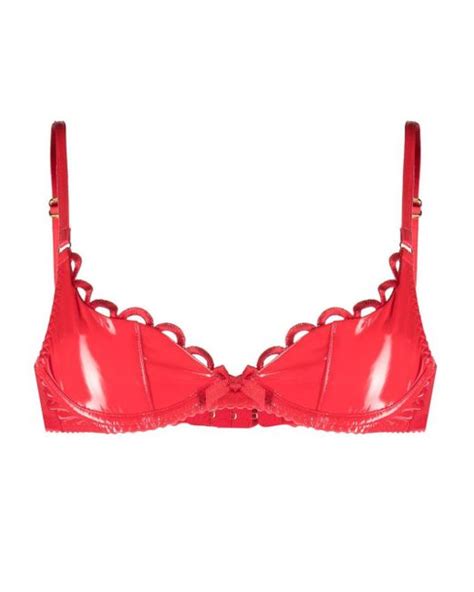 Agent Provocateur Zarya Demi Cup Bra In Red Lyst