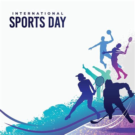 Sports Background Vector Sports Day Illustration Graphic Design For