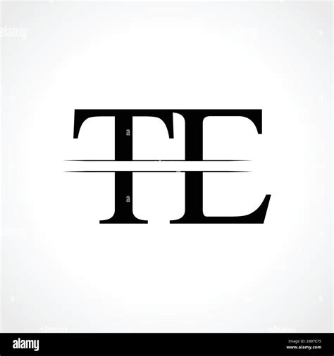 Initial Letter TE Logo Design Vector Template. Linked Typography TE ...