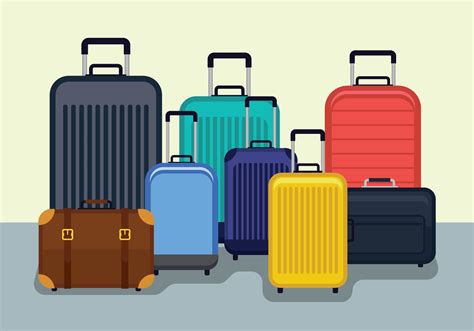 Luggage Vector Illustration 215809 Vector Art at Vecteezy