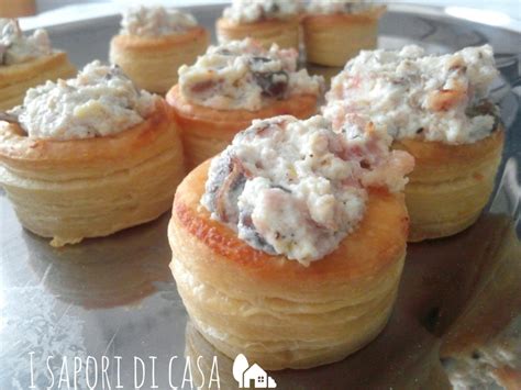 Vol Au Vent Funghi Ricotta E Prosciutto