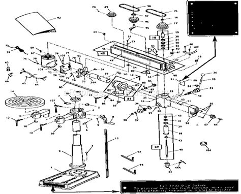 Craftsman Drill Press Parts Diagram