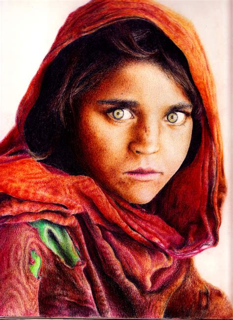 Sharbat Gula the women of National Geographic by JefeMaestro on DeviantArt