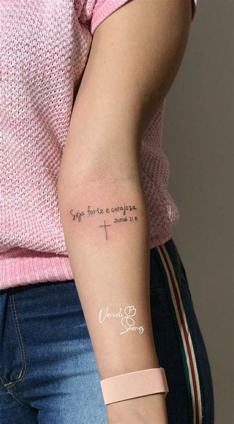 Tatuagem Seja Forte E Corajosa Frases Para Tatuagem Feminina