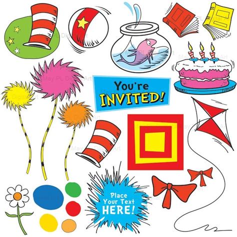 Dr Seuss Birthday Clip Art