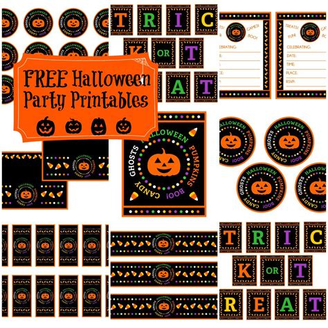 FREE "Candy Corn" Halloween Party Printables | Catch My Party