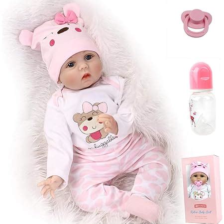 ZIYIUI Reborn Babys Doll 22 Zoll 55 Cm Lebensechte Wiedergeborene