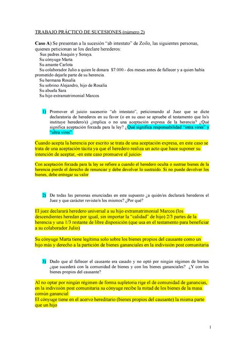 Ejercitacu N Sucesiones N Trabajo Pr Ctico De Sucesiones N Mero