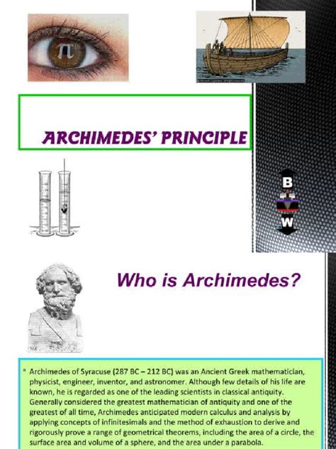 Archimedes Principle 72100608 | PDF