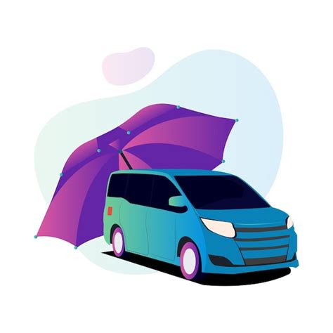 Premium Vector Car Insurance Concept Vector Illustration