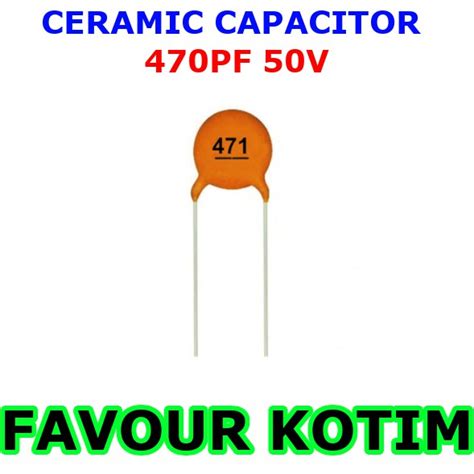 Jual CERAMIC CAPACITOR 471 470PF 50V KAPASITOR KERAMIK FVKOTIM Shopee