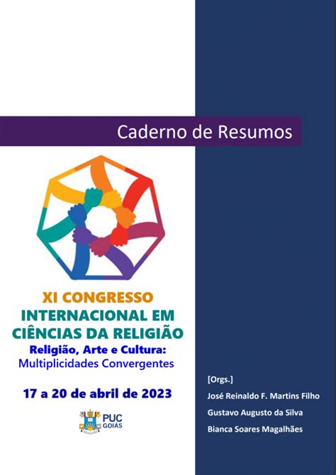 Caderno De Resumos Congresso Internacional Em Ci Ncias Da Religi O