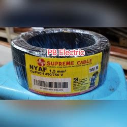 Jual Kabel Supreme Nyaf 1 5 Mm Abu Abu Serabut 100 Meter Kota