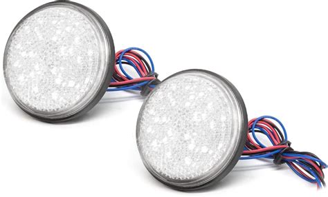 Amazon fr Biqing 2Pcs Moto LED Réflecteur Universal Feux de Remorque