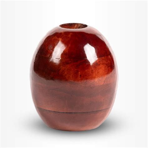 Houten Urn Waxinelichtje Middel Ml Bruin Rood Urn Store