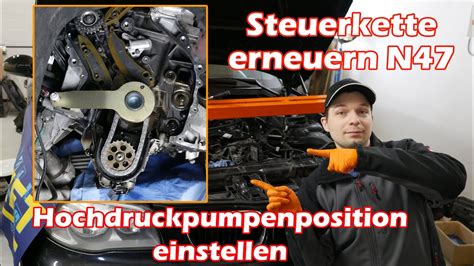 Steuerkette Erneuern BMW N47 Einstellung Hochdruckpumpe 118d 120d