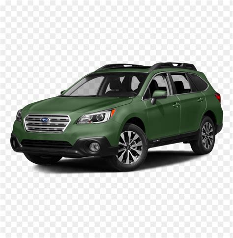 green subaru outback suv side view toppng