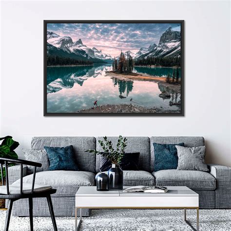 Maligne Lake In Winter Wall Art | Photography