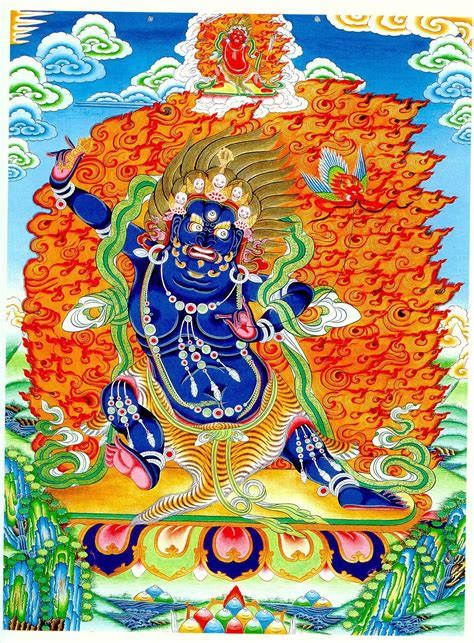 Bodhisattva Is A Thangka Of Vajrapani Bodhisattva Protector And Guide