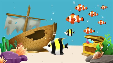 Cartoon Fish in the Ocean or Aquarium 2972842 Stock Video at Vecteezy