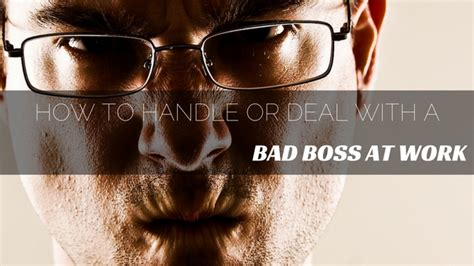 How To Handle Or Deal With A Bad Boss At Work 16 Best Tips Wisestep