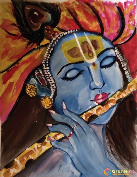 Painting Of Lord Krishna Krishna Painting Radha Krishna Painting Art