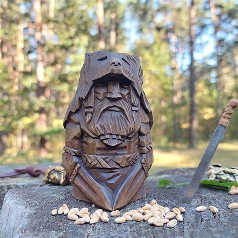 Norse Pagan Viking Statue | Viking Mythology Resin Decor