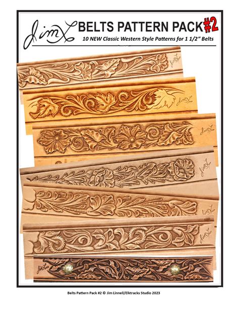 NEW Leather Belt Patterns 2 by Jim Linnell DIGITAL DOWNLOAD - Etsy