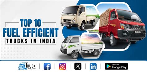 top  fuel efficient trucks  india price features  usps
