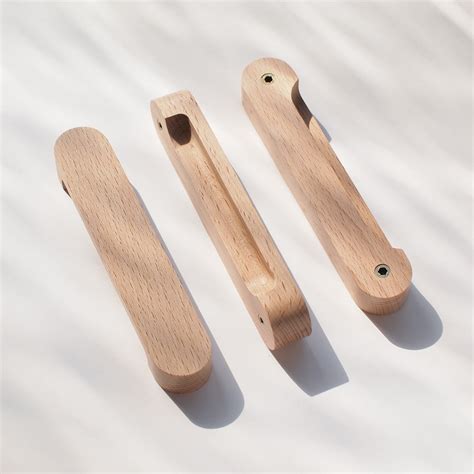 Wooden Cabinet Pulls Wooden Cabinet Handles For The Kitchen Etsy