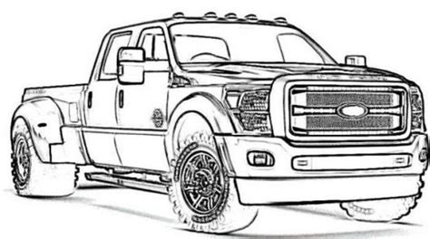 Pick Up Truck Printable Coloring Page