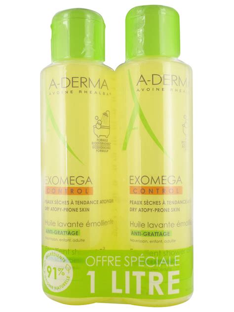 Aderma Exomega Control Aceite Limpiador Emoliente Anti Rascado Lote De