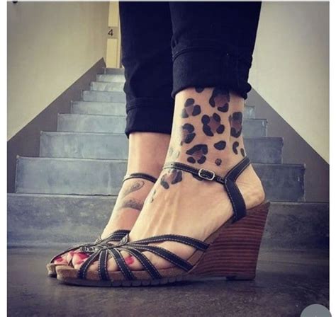 Pin By Talia Simone On Fab Ink Cool Art Ankle Tattoo Leopard Print