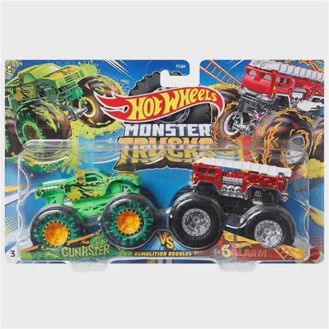 Carrinho Hot Wheels Monster Truck Gunster X 5 Alarm Mattel FYJ64 Em