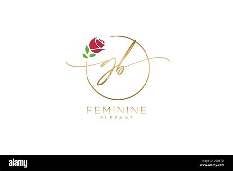 Gb Feminine Logo Sch Nheit Monogramm Und Elegantes Logo Design